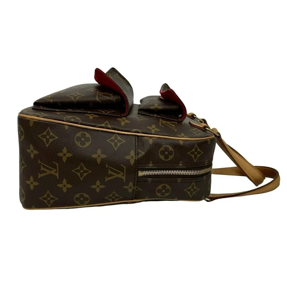 LOUIS VUITTON Vintage Brown Monogram Leather Boston Bag